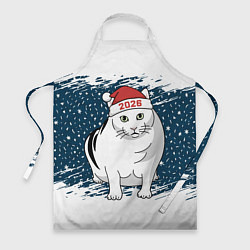 Фартук кулинарный Кот Бендер - 2026, цвет: 3D-принт