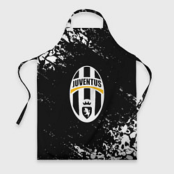 Фартук кулинарный Ювентус черепа краски, цвет: 3D-принт