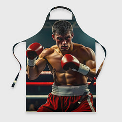 Фартук кулинарный Боксёр в ринге, цвет: 3D-принт