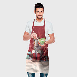 Фартук кулинарный Лошадка в новогодних сапогах, цвет: 3D-принт — фото 2