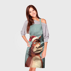 Фартук кулинарный Недовольная лошадка, цвет: 3D-принт — фото 2