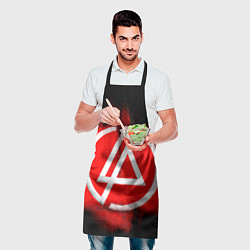 Фартук кулинарный Linkin Park: Red style, цвет: 3D-принт — фото 2
