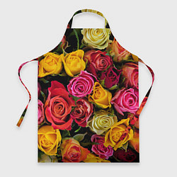 Фартук кулинарный Ассорти из роз, цвет: 3D-принт
