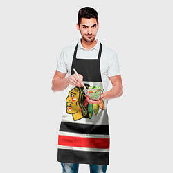 Фартук кулинарный Chicago Blackhawks, цвет: 3D-принт — фото 2
