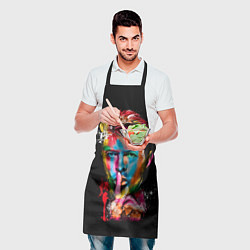 Фартук кулинарный Дэвид Боуи, цвет: 3D-принт — фото 2
