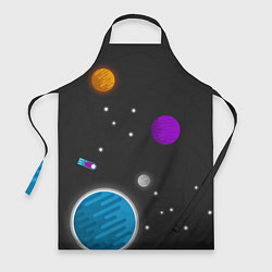 Фартук кулинарный Космос, цвет: 3D-принт