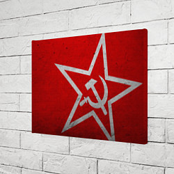 Холст прямоугольный Флаг СССР: Серп и Молот, цвет: 3D-принт — фото 2