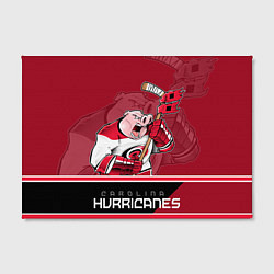 Холст прямоугольный Carolina Hurricanes, цвет: 3D-принт — фото 2