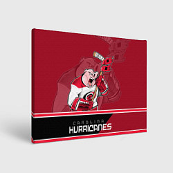 Холст прямоугольный Carolina Hurricanes, цвет: 3D-принт