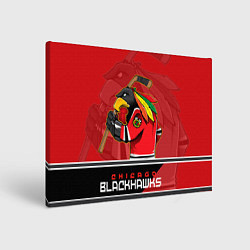 Холст прямоугольный Chicago Blackhawks, цвет: 3D-принт