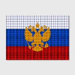 Холст прямоугольный Россия: полигоны, цвет: 3D-принт — фото 2
