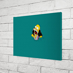 Холст прямоугольный Alien-Homer, цвет: 3D-принт — фото 2