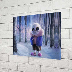 Холст прямоугольный Winter forest & Sans, цвет: 3D-принт — фото 2