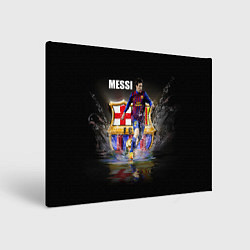 Холст прямоугольный Messi FCB, цвет: 3D-принт