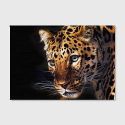 Холст прямоугольный Глаза леопарда, цвет: 3D-принт — фото 2