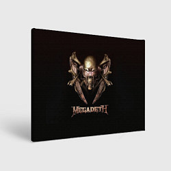 Холст прямоугольный Megadeth, цвет: 3D-принт