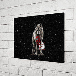 Холст прямоугольный Серый волк, цвет: 3D-принт — фото 2