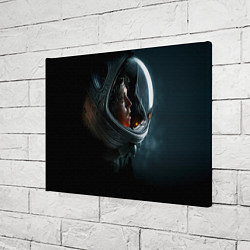 Холст прямоугольный Девушка космонавт, цвет: 3D-принт — фото 2