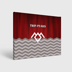 Холст прямоугольный Twin Peaks, цвет: 3D-принт