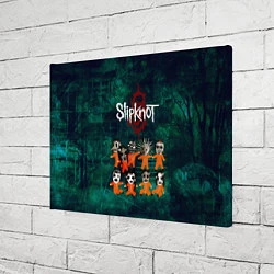 Холст прямоугольный Группа Slipknot, цвет: 3D-принт — фото 2