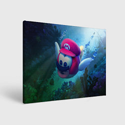 Холст прямоугольный Super Mario Марио, цвет: 3D-принт