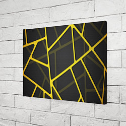 Холст прямоугольный Желтая сетка, цвет: 3D-принт — фото 2