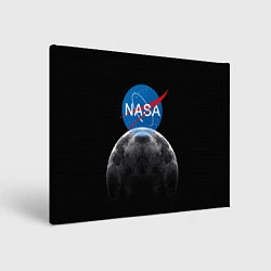 Холст прямоугольный NASA: Moon Rise, цвет: 3D-принт