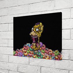 Холст прямоугольный Zombie Homer, цвет: 3D-принт — фото 2