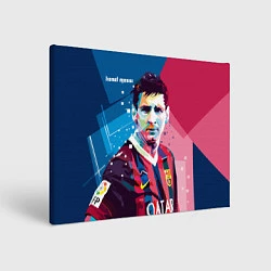 Холст прямоугольный Lionel Messi, цвет: 3D-принт