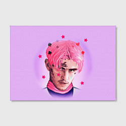 Холст прямоугольный Lil Peep: Pink Edition, цвет: 3D-принт — фото 2