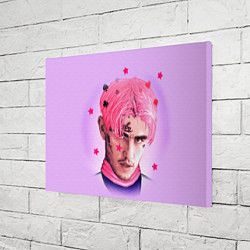 Холст прямоугольный Lil Peep: Pink Edition, цвет: 3D-принт — фото 2