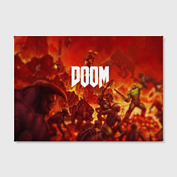 Холст прямоугольный DOOM: Hellfire, цвет: 3D-принт — фото 2