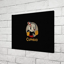 Холст прямоугольный Cuphead: Mugman, цвет: 3D-принт — фото 2