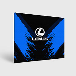 Холст прямоугольный Lexus: Blue Anger, цвет: 3D-принт