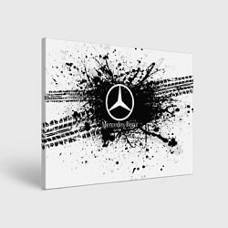 Холст прямоугольный Mercedes-Benz: Black Spray, цвет: 3D-принт