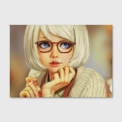 Холст прямоугольный Аниме-школьница, цвет: 3D-принт — фото 2