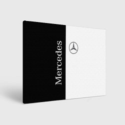 Холст прямоугольный Mercedes B&W, цвет: 3D-принт