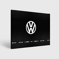 Холст прямоугольный Volkswagen: Black Abstract, цвет: 3D-принт