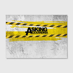 Холст прямоугольный Asking Alexandria: Danger, цвет: 3D-принт — фото 2