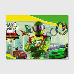 Холст прямоугольный GTA V: Online Racer, цвет: 3D-принт — фото 2