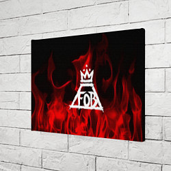 Холст прямоугольный Fall Out Boy: Red Flame, цвет: 3D-принт — фото 2