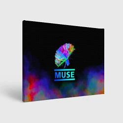 Холст прямоугольный Muse: Neon Flower, цвет: 3D-принт
