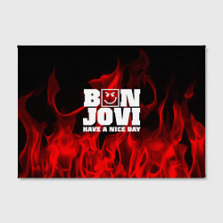 Холст прямоугольный Bon Jovi: Have a nice day, цвет: 3D-принт — фото 2
