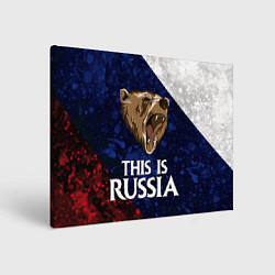 Холст прямоугольный Russia: Roaring Bear, цвет: 3D-принт
