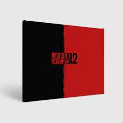 Холст прямоугольный RDD 2: Black & Red, цвет: 3D-принт