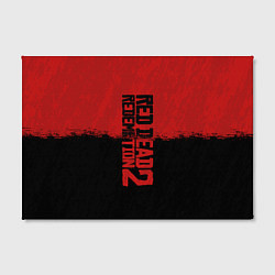 Холст прямоугольный RDD 2: Red & Black, цвет: 3D-принт — фото 2