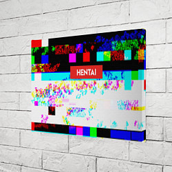 Холст прямоугольный Hentai Glitch 2, цвет: 3D-принт — фото 2