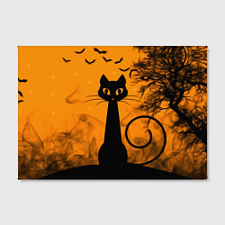 Холст прямоугольный Halloween Cat, цвет: 3D-принт — фото 2