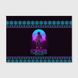 Холст прямоугольный Fortnite: Neon Battle, цвет: 3D-принт — фото 2