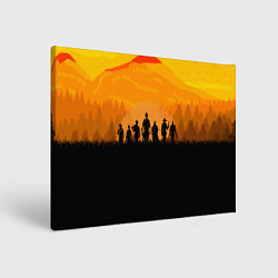 Холст прямоугольный Red Dead Redemption: Orange Sun, цвет: 3D-принт